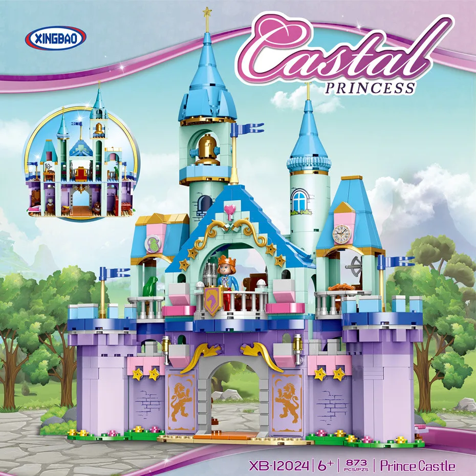 kf HTB1Hx4KbyYrK1Rjy0Fdq6ACvVXaN XINGBAO 12024 873PCS City Girls Series Legoinglys The Prince Castle Set Building Blocks Bricks Girls Friends - XINGBAO Blocks